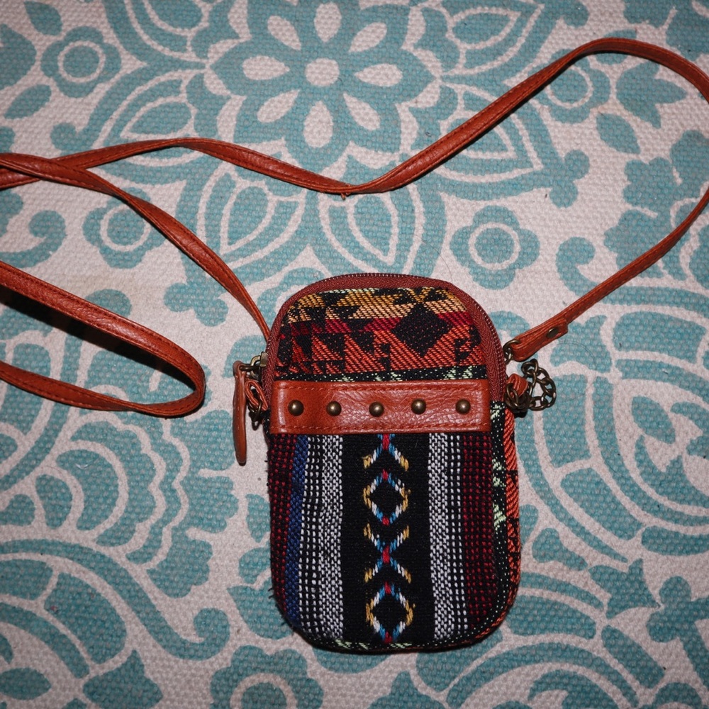 icing mini aztec print bag